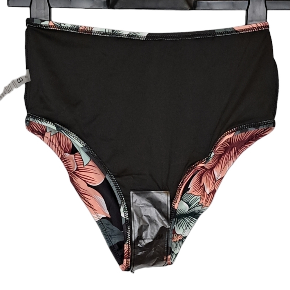 High Waisted Floral Bikini w Twist Knot Racerback Top • Sizes S & XL Avail • NWT - Picture 9 of 16